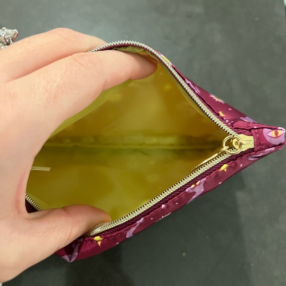 Ipsy Purple Cosmetic Bag with Orange and Green Brush - Picture 5 of 5